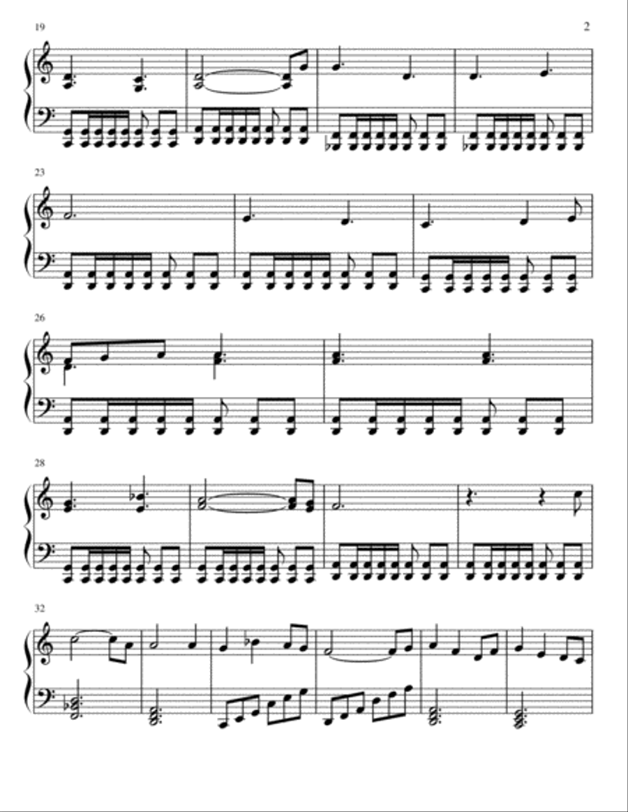 Veni, Veni, Emmanuel Piano Solo scores gallery preview page 2
