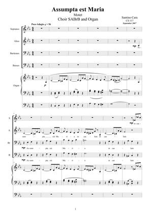Assumpta est Maria - Motet for Choir SABrB and organ
