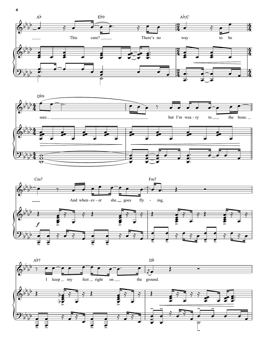 I've Been (from Next to Normal) Voice scores gallery preview page 4