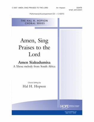 Book cover for Amen, Sing Praises to the Lord