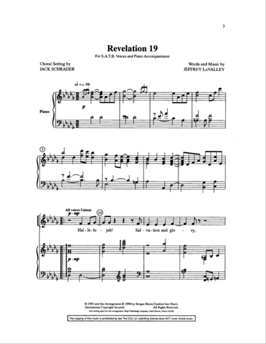 Revelation 19 Choir scores gallery preview page 3
