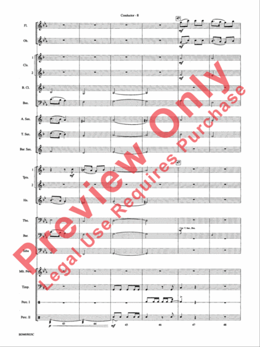 Fanfare for a New Age Concert Band scores gallery preview page 11