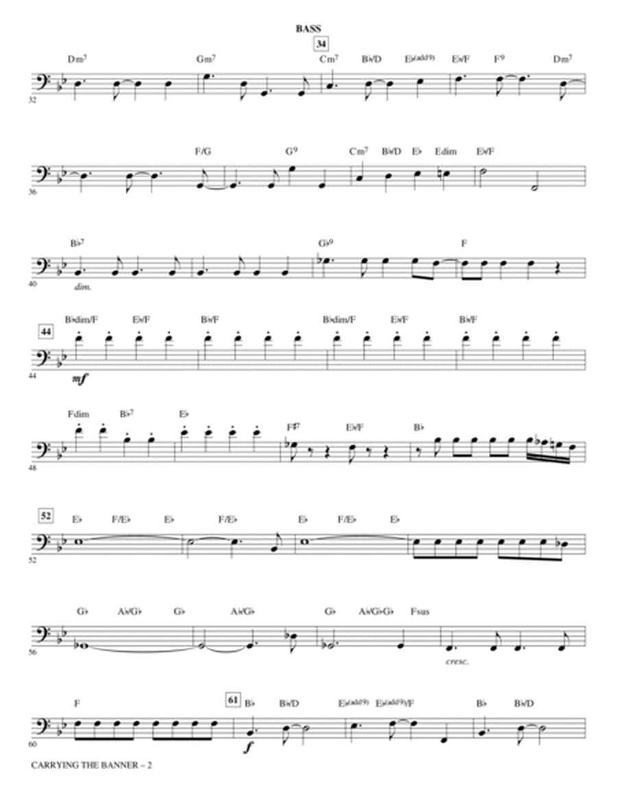Carrying The Banner (from Newsies) (arr. Roger Emerson) - Bass
