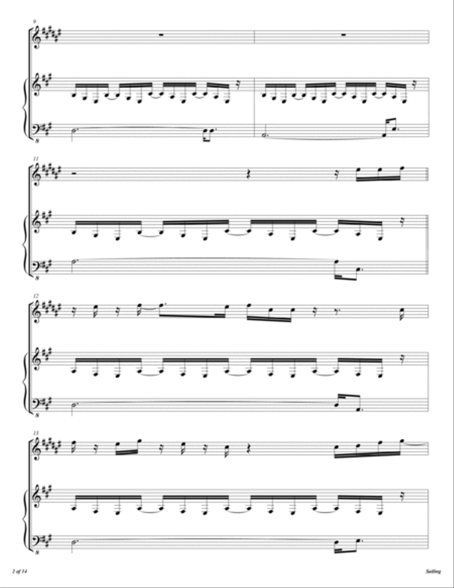 Sailing Alto Saxophone scores gallery preview page 3