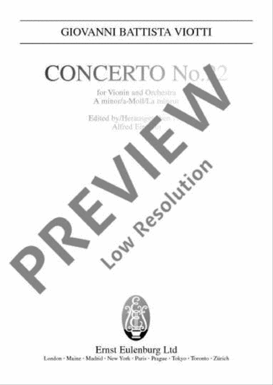 Concerto No. 22 A minor Orchestra scores gallery preview page 2