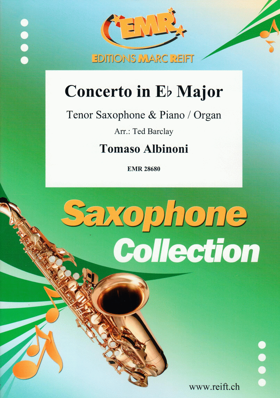 Concerto in Eb Major Tenor Saxophone scores gallery preview page 1