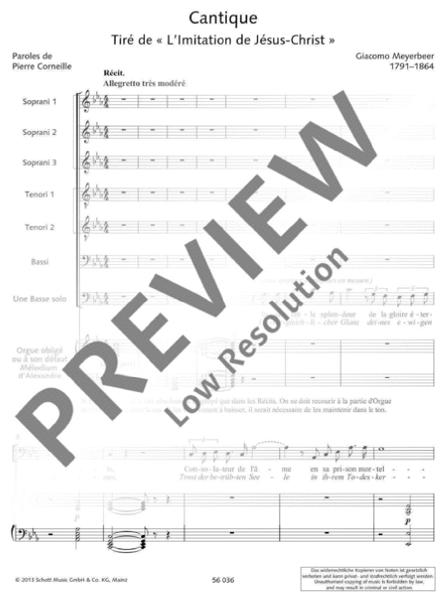 Cantique Cantique TTB scores gallery preview page 6