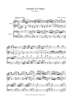 Sonatina in G Major for 2 pianos