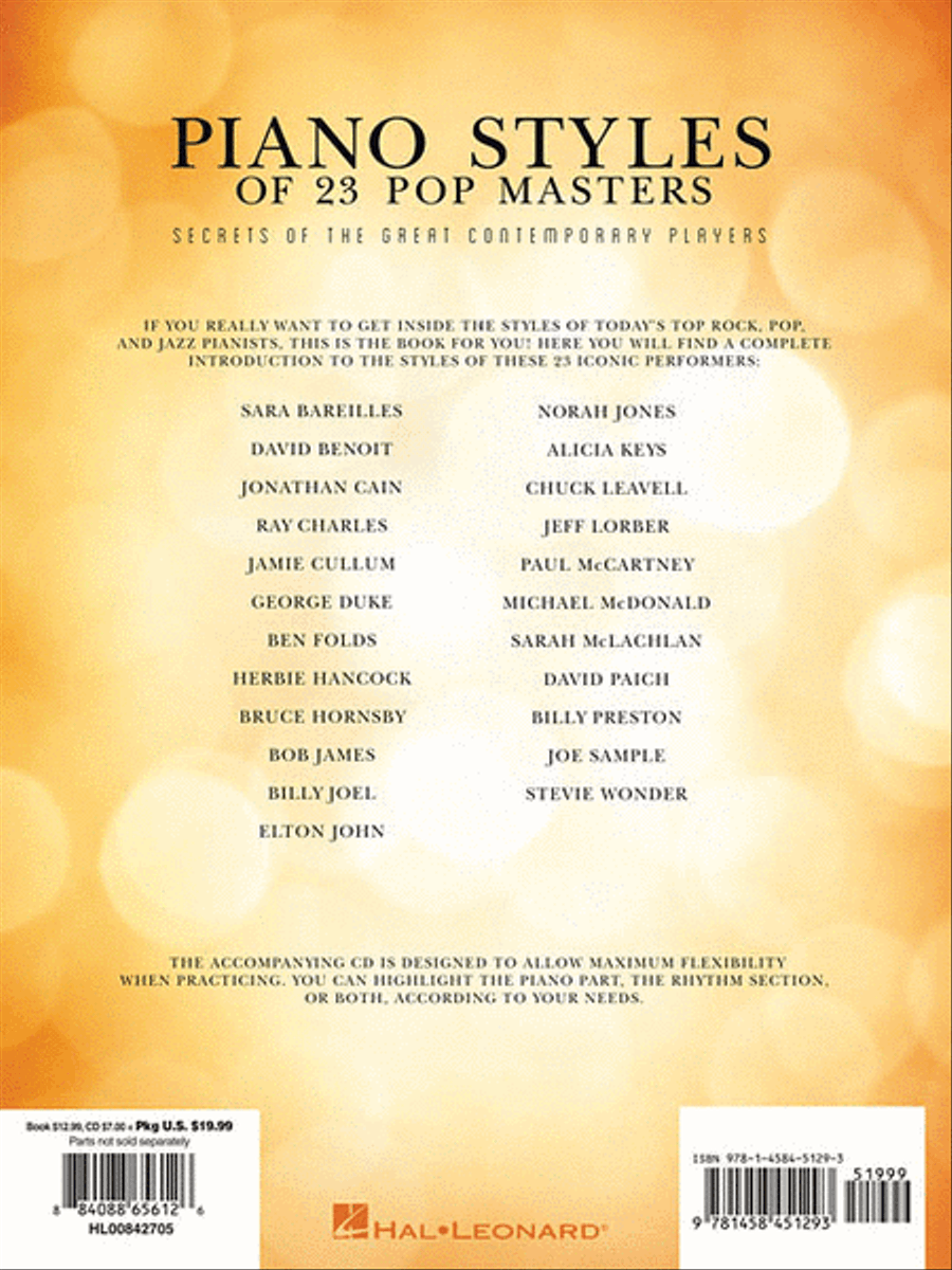 Piano Styles of 23 Pop Masters Piano Method scores gallery preview page 2