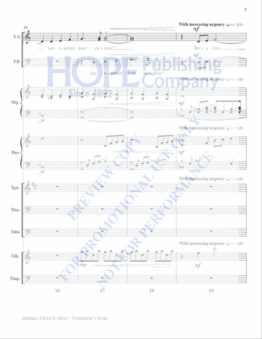 Alleluia, Christ Is Alive! Choir scores gallery preview page 5