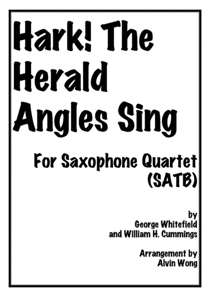 Hark! The Herald Angels Sing - Saxophone Quartet image number null