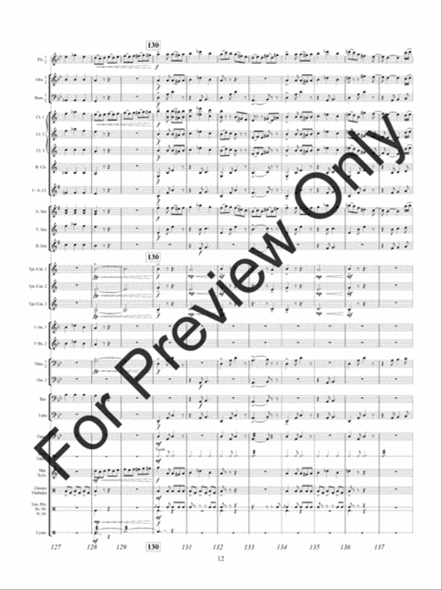 Twilight Dances (Score) Concert Band scores gallery preview page 15