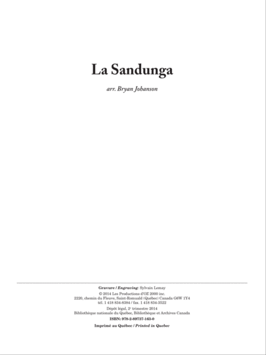 World Tour - La Sanduga - Mexico Guitar Ensemble scores gallery preview page 1