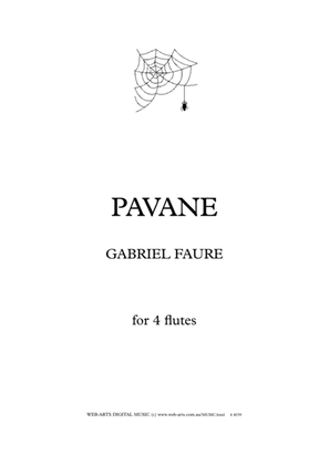 Book cover for PAVANE for 4 flutes - FAURE