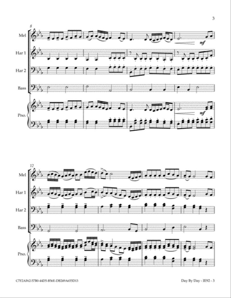 Day By Day Small Ensemble scores gallery preview page 4