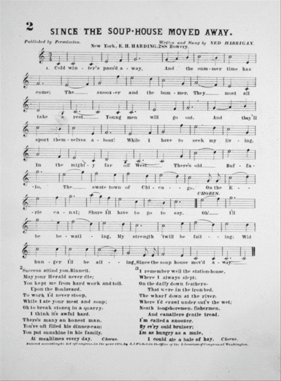 Since the Soup-House Moved Away Piano Solo scores gallery preview page 1