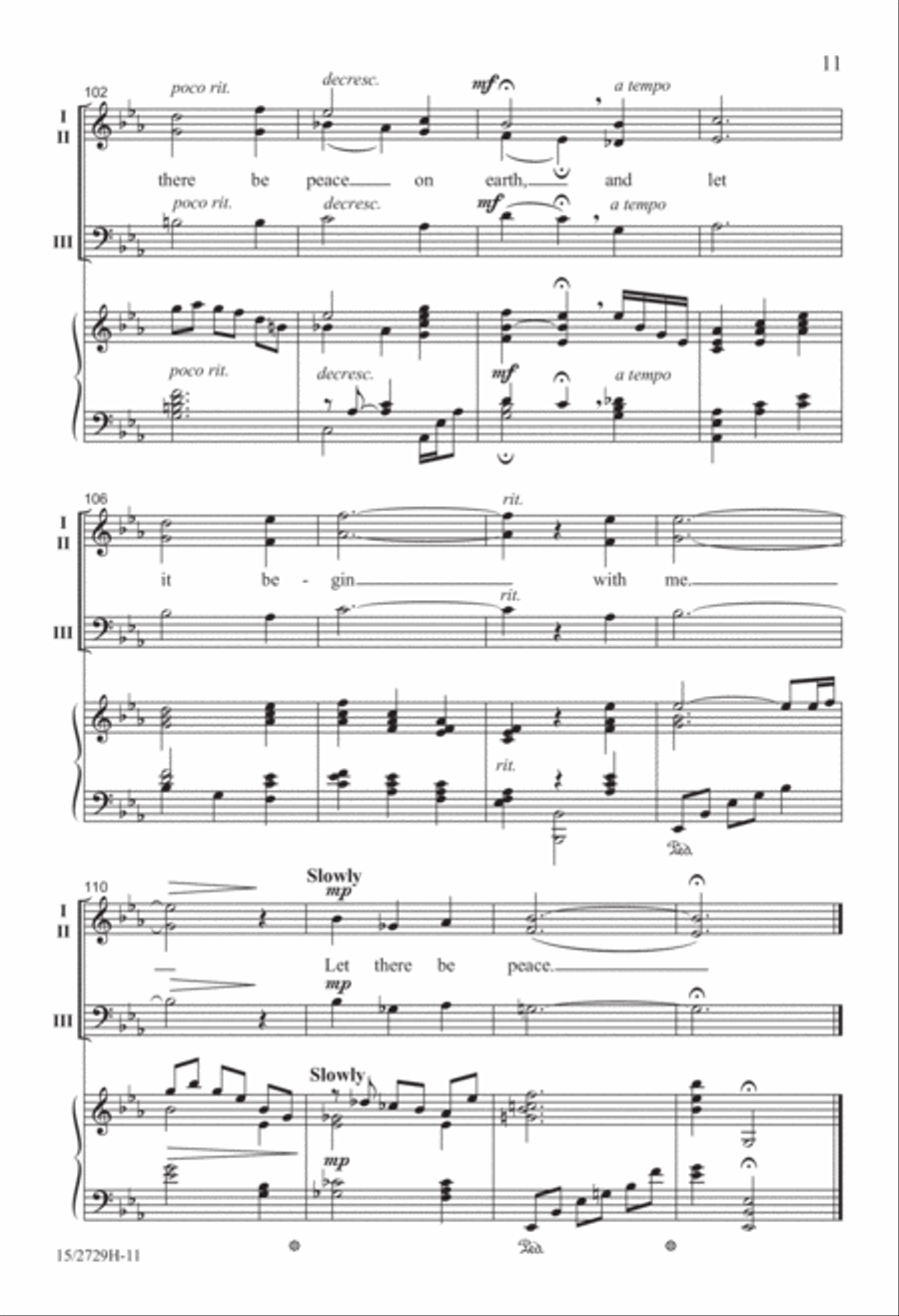 Let There Be Peace Let There Be Peace 3-Part scores gallery preview page 12