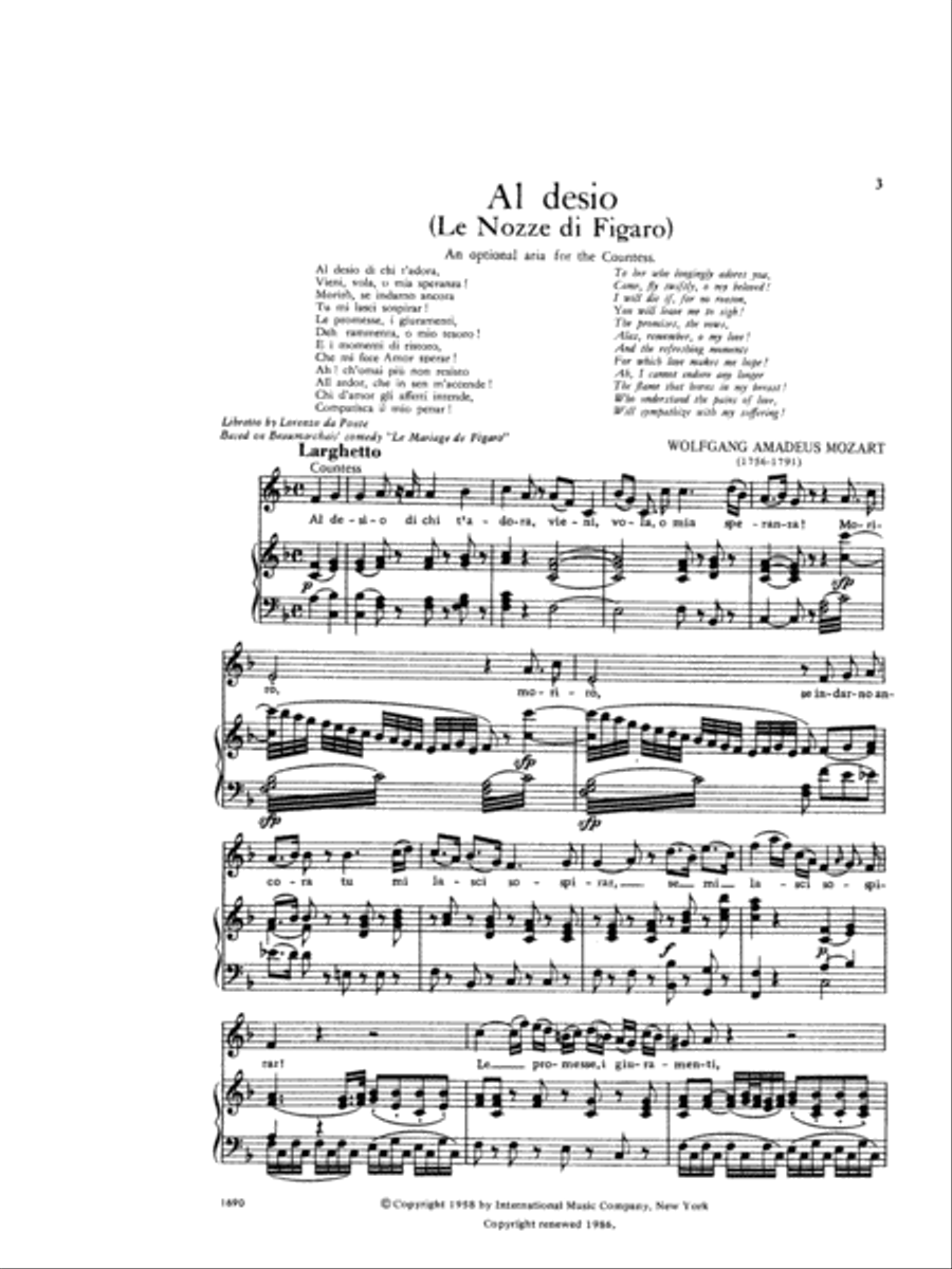 Mozart Volume III - Soprano Soprano Voice scores gallery preview page 2