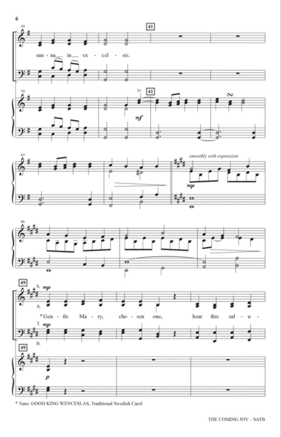 The Coming Joy 4-Part scores gallery preview page 5