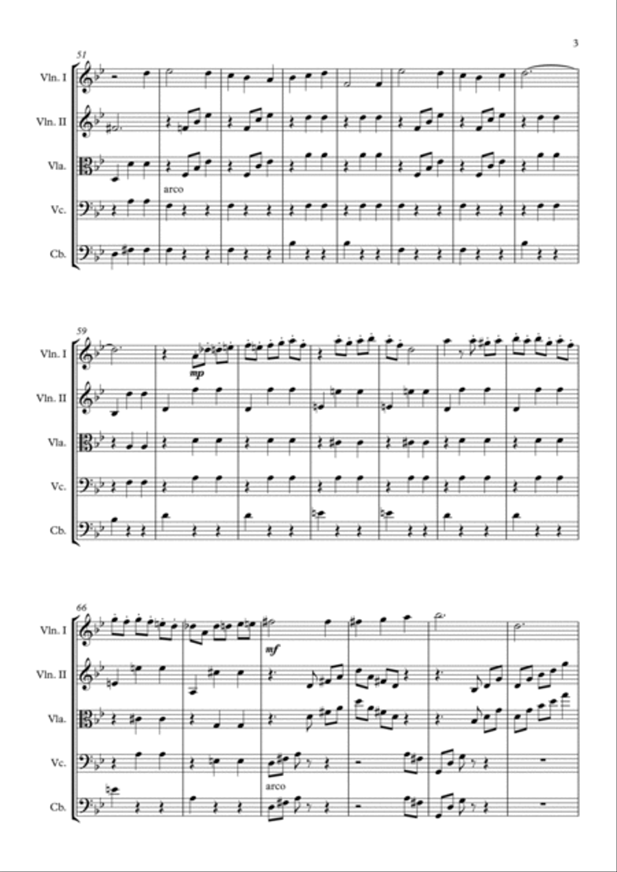 Merry-go-round Of Life String Quintet scores gallery preview page 3