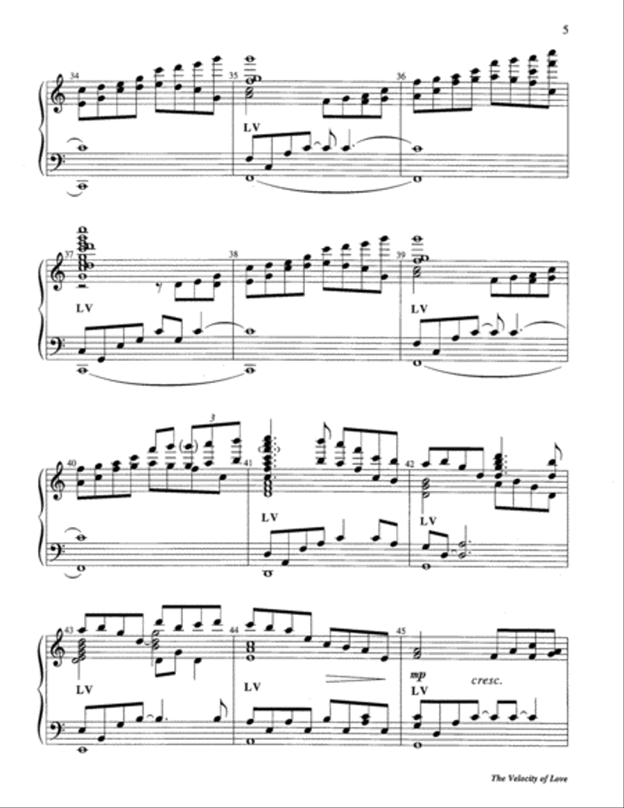 The Velocity of Love The Velocity of Love 5-Octaves scores gallery preview page 11