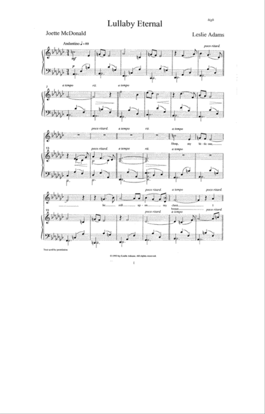 [Adams] Lullaby Eternal (from Daybirth) Voice scores gallery preview page 3