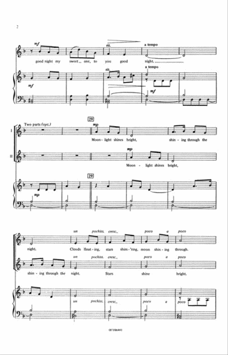 Good Night (A Russian Song) 2-Part scores gallery preview page 3