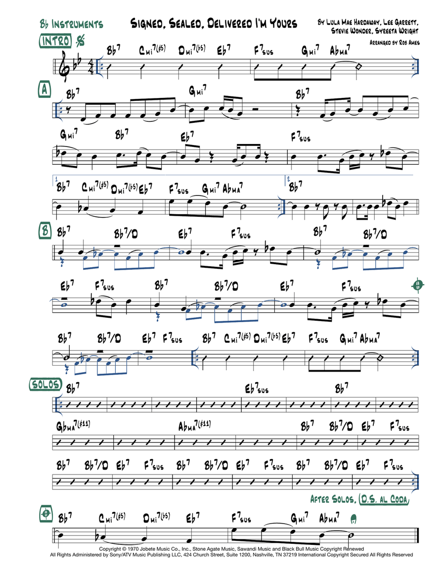 Signed, Sealed, Delivered I'm Yours Piano scores gallery preview page 2