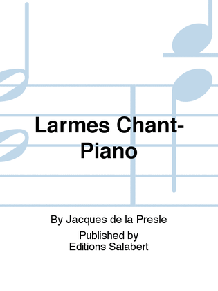 Larmes Chant-Piano