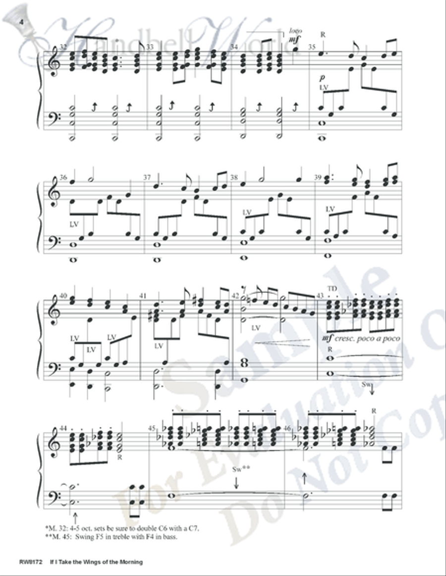 If I Take the Wings of the Morning 5-Octaves scores gallery preview page 3