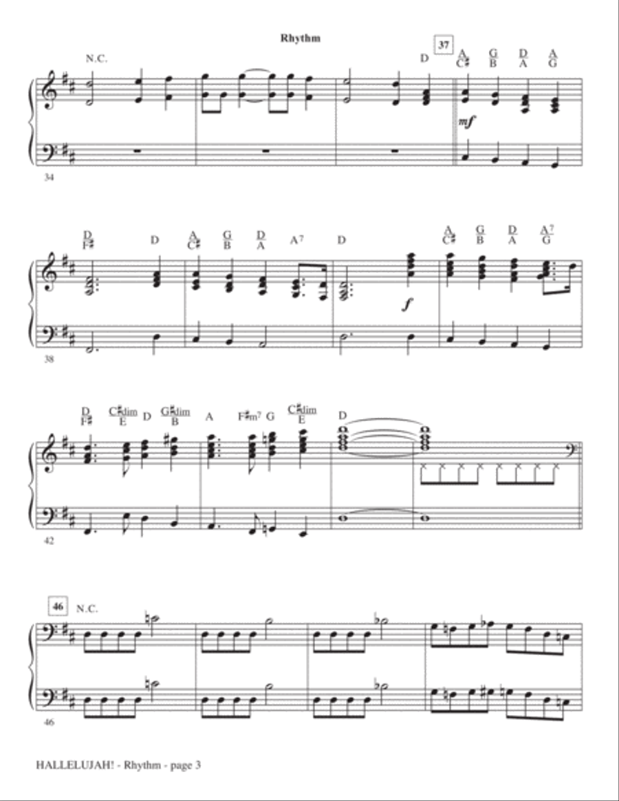 Hallelujah! (from Messiah Rocks) - Rhythm Choir scores gallery preview page 3