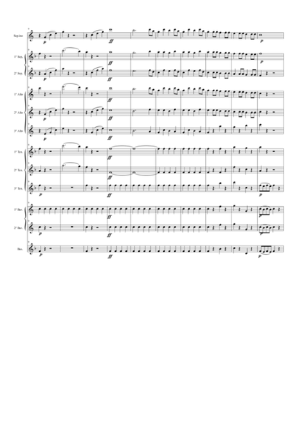 Overture from the Opera "The Marriage of Figaro" for Saxophone Choir image number null