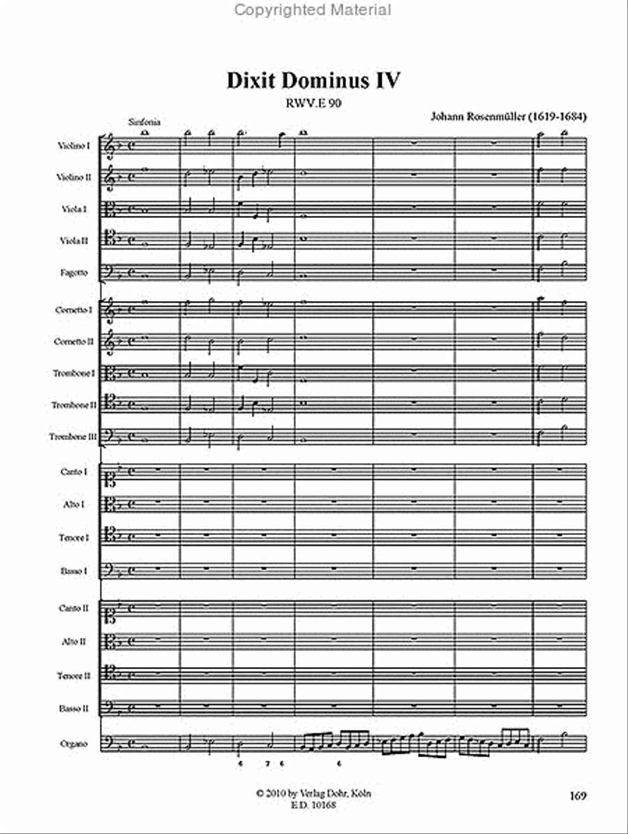 Vesperpsalmen 1: Dixit Dominus -Psalm 109 (110)- Choir scores gallery preview page 5