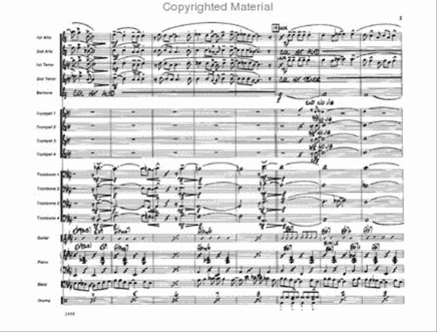 I Love the Nightlife Jazz Ensemble scores gallery preview page 3