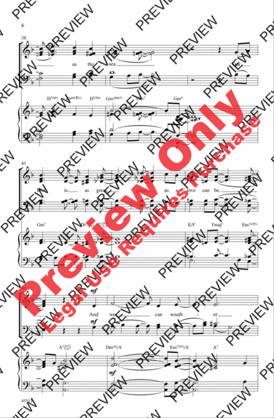 Alone Together 4-Part scores gallery preview page 6