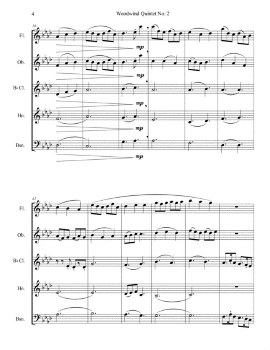 Woodwind Quintet No. 2 Woodwind Quintet No. 2 Woodwind Quintet scores gallery preview page 5