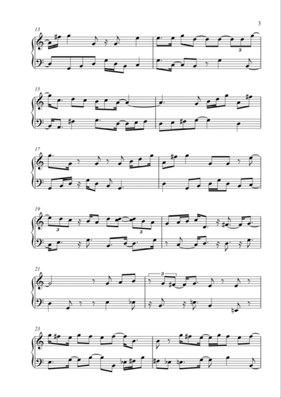 Johann Sebastian Bach - Minuet G 2 Piano Method scores gallery preview page 3