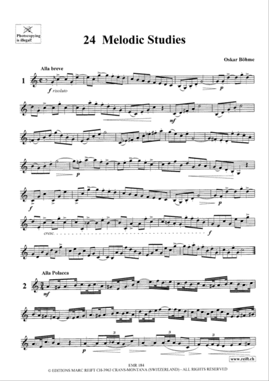 24 Melodic Studies 24 Melodic Studies Clarinet Solo scores gallery preview page 3