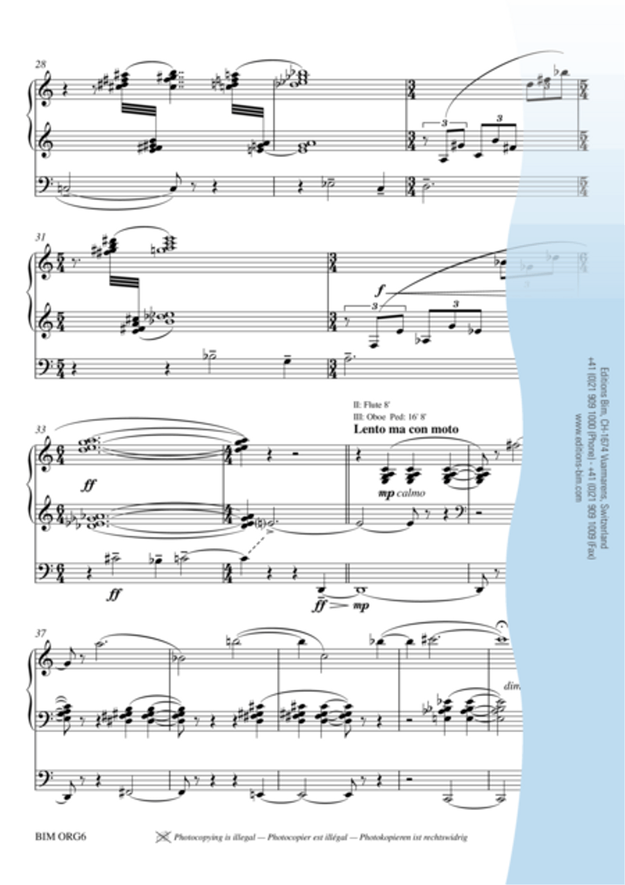 Sonatine III Organ scores gallery preview page 4