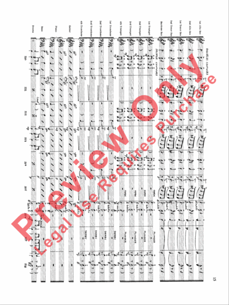 Original Big Band Sounds Big Band scores gallery preview page 16