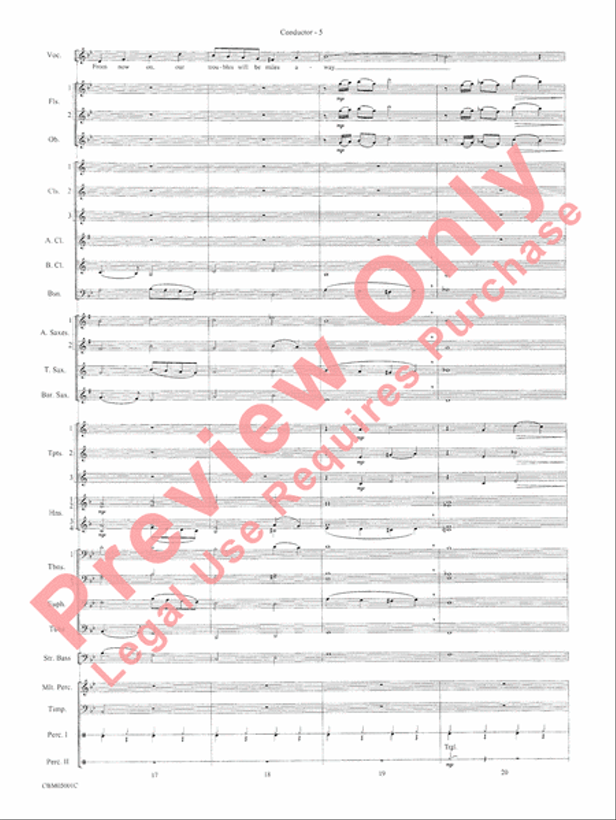 Have Yourself a Merry Little Christmas Concert Band scores gallery preview page 7