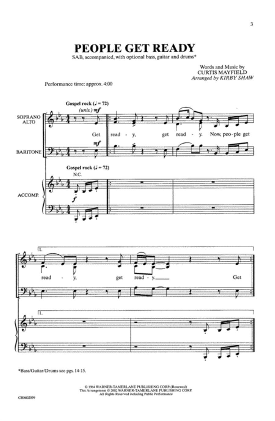 People Get Ready People Get Ready 3-Part scores gallery preview page 2