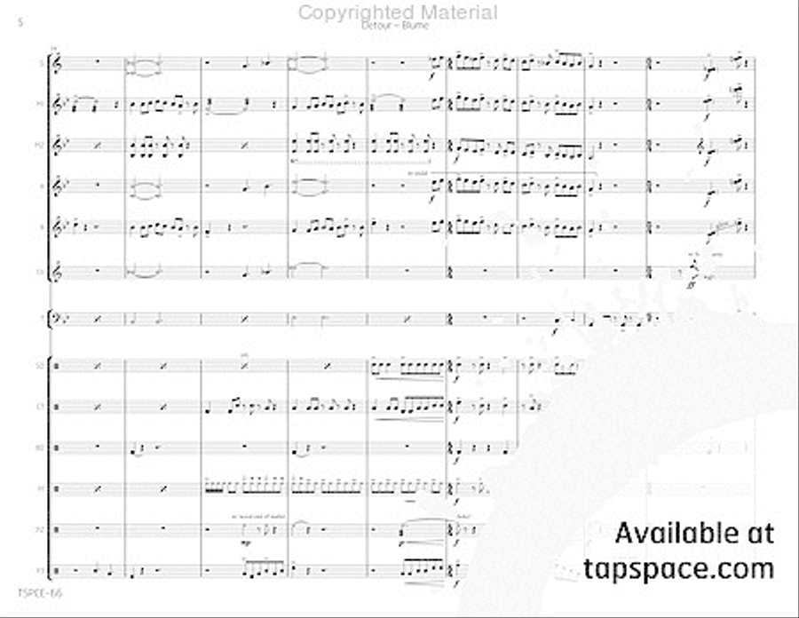 Detour Percussion Ensemble scores gallery preview page 9