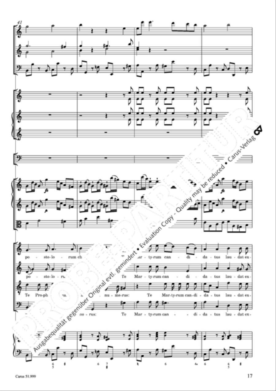 Te Deum Te Deum 4-Part scores gallery preview page 18