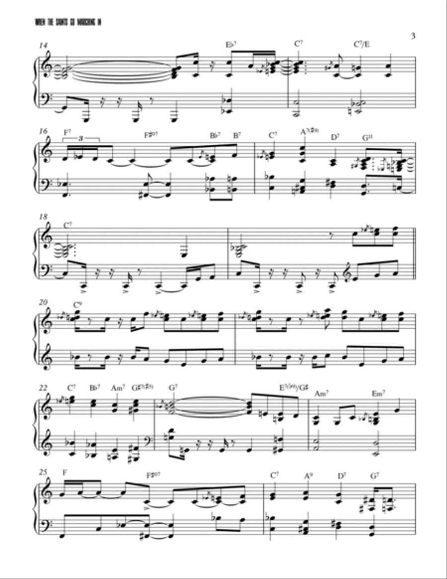 When the Saints Go Marching In Piano Method scores gallery preview page 3
