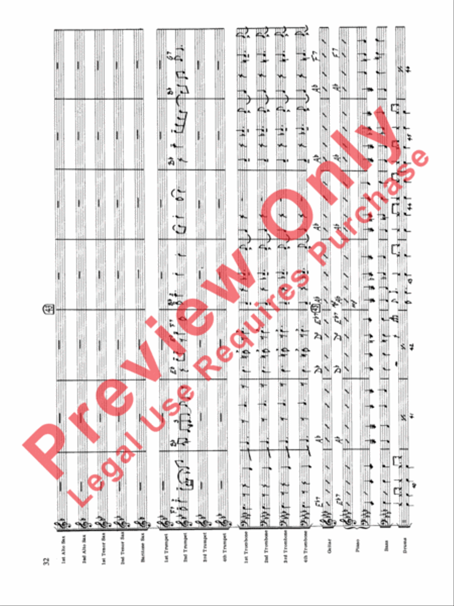 Original Big Band Sounds Big Band scores gallery preview page 33