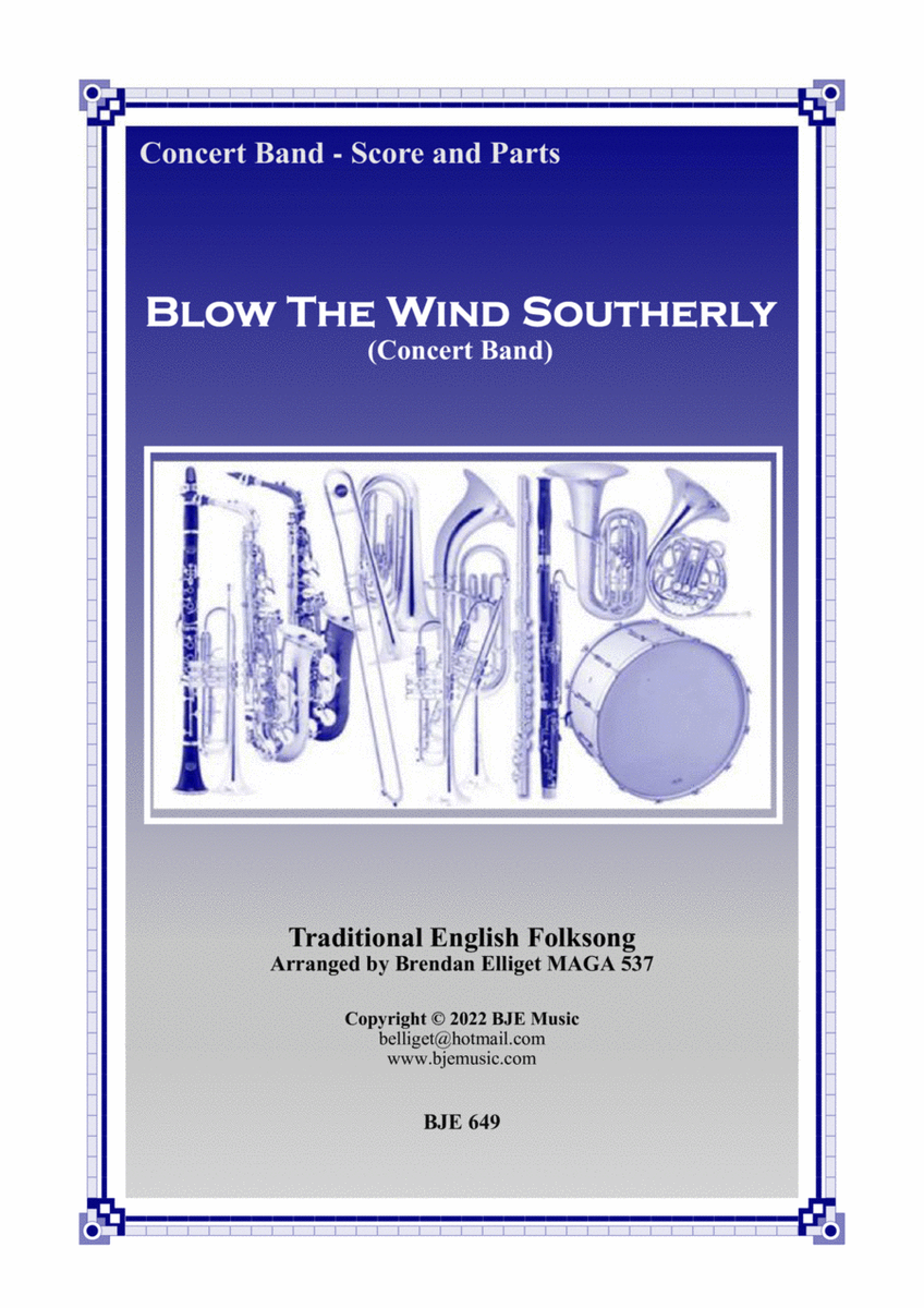 Blow The Wind Southerly - Concert Band image number null