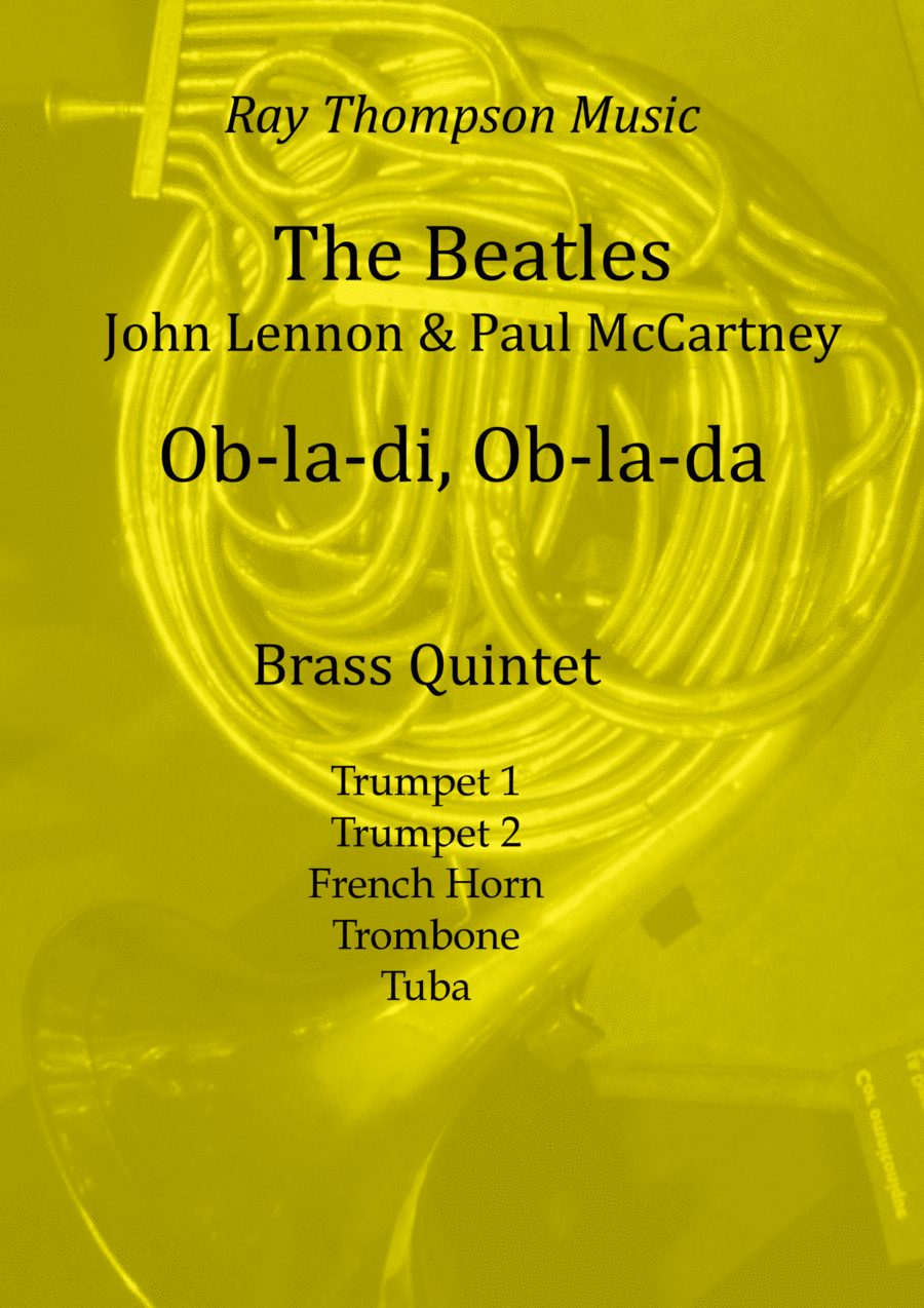 Ob-la-di, Ob-la-da Brass Quintet scores gallery preview page 1