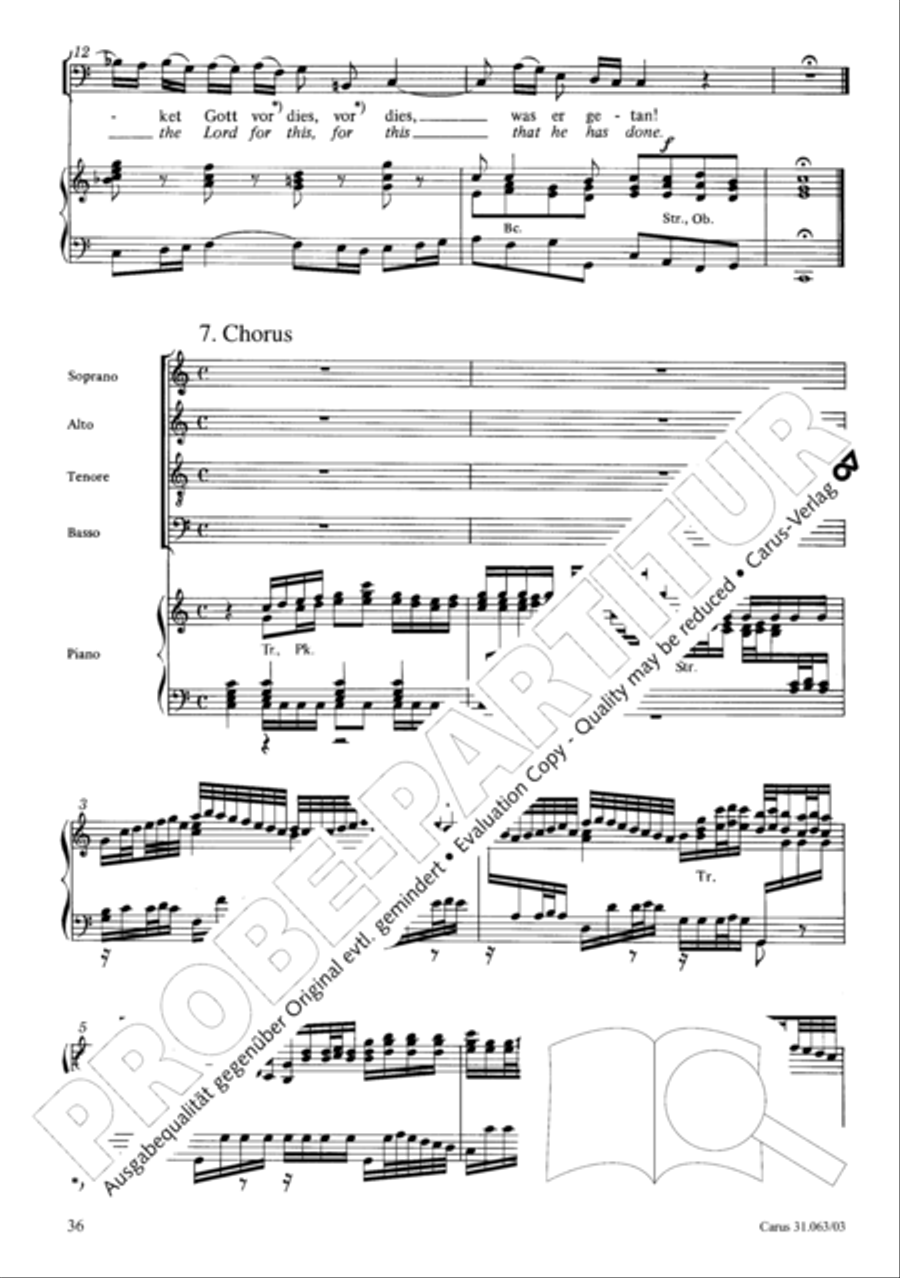 Christians, etch this blessed day (Christen, atzet diesen Tag) 4-Part scores gallery preview page 37