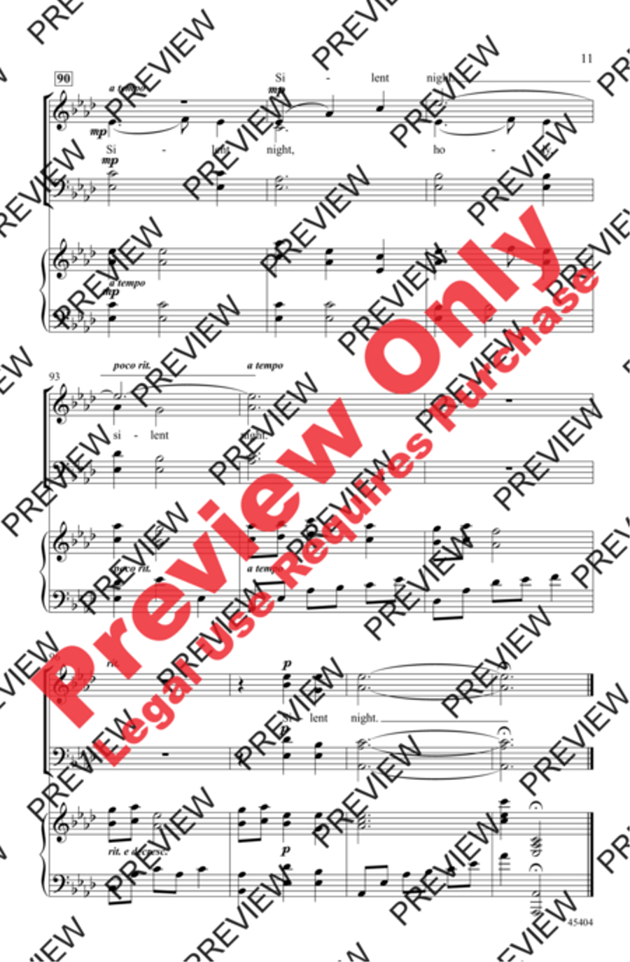 A Night of Angels A Night of Angels 4-Part scores gallery preview page 11
